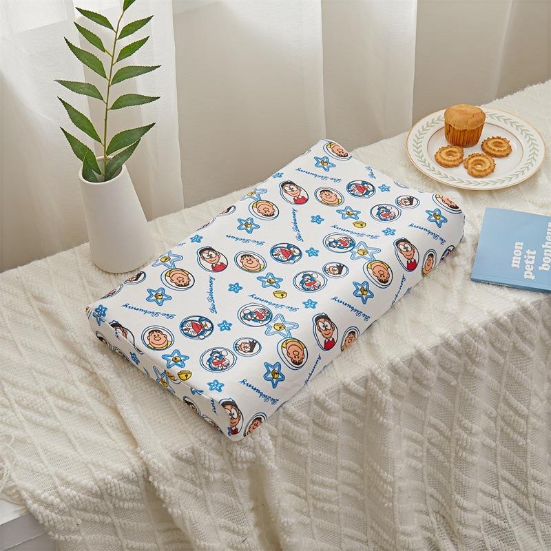 Thai Children's Latex Pillow Natural Cartoon Pillow Core Baby Cotton Cover Pillow Kindergarten Neck Protection Baby Pillow