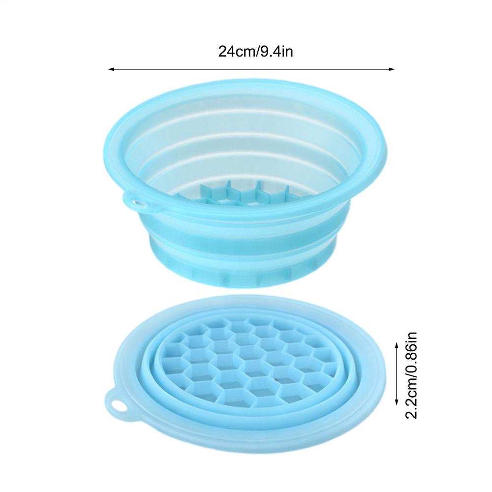 

Ice Face Bowl Cold Plunge Facial Tub Face Ice Compress Basin For Bathroom Shower Home Hotel Business Trip Camping Gym синий