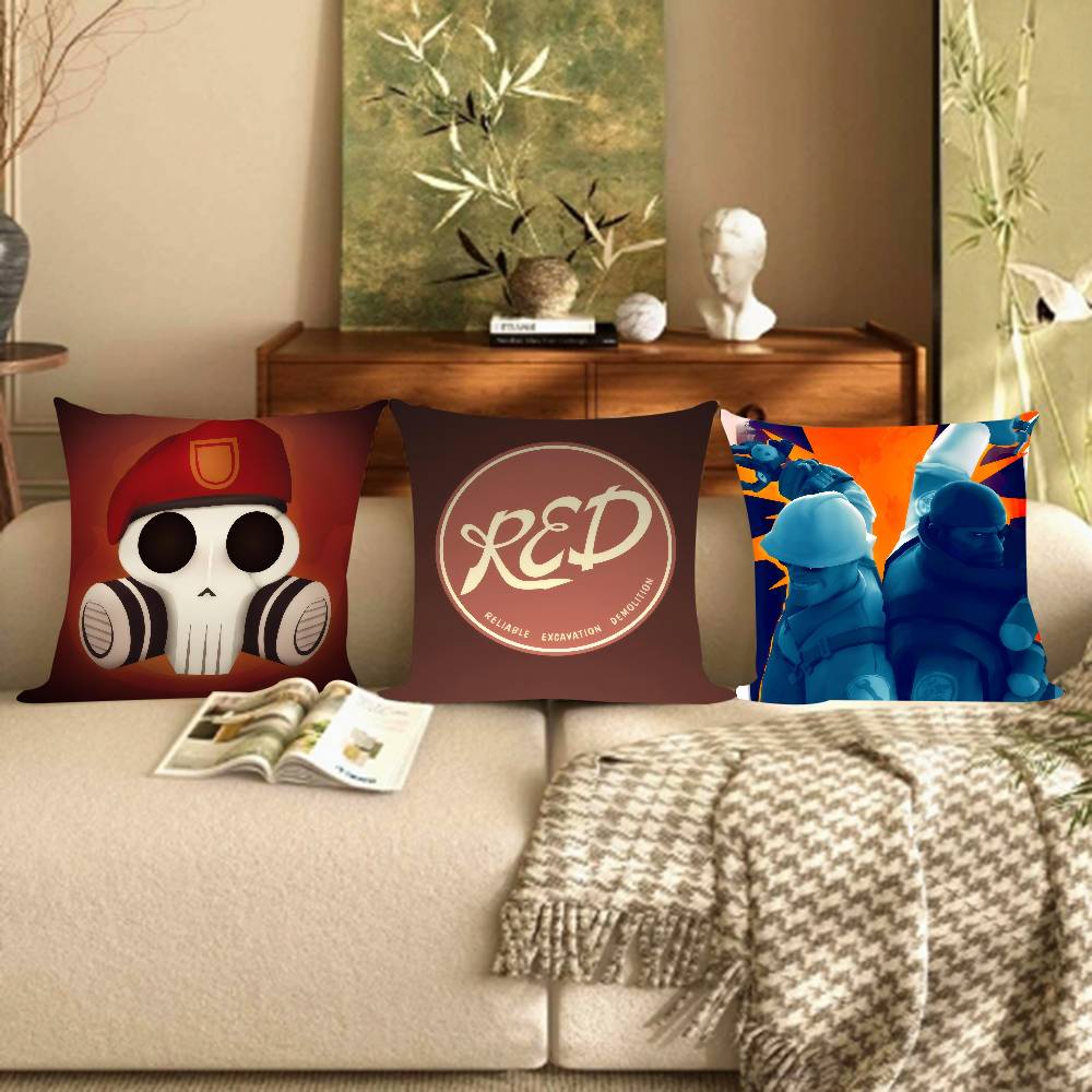 Game T-Team Fortress 2 Scout Tf2 Decorative Room Aesthetics Pillow Case Home Decor Bedroom Sofa Bed Couch Pillow Cover 45X45