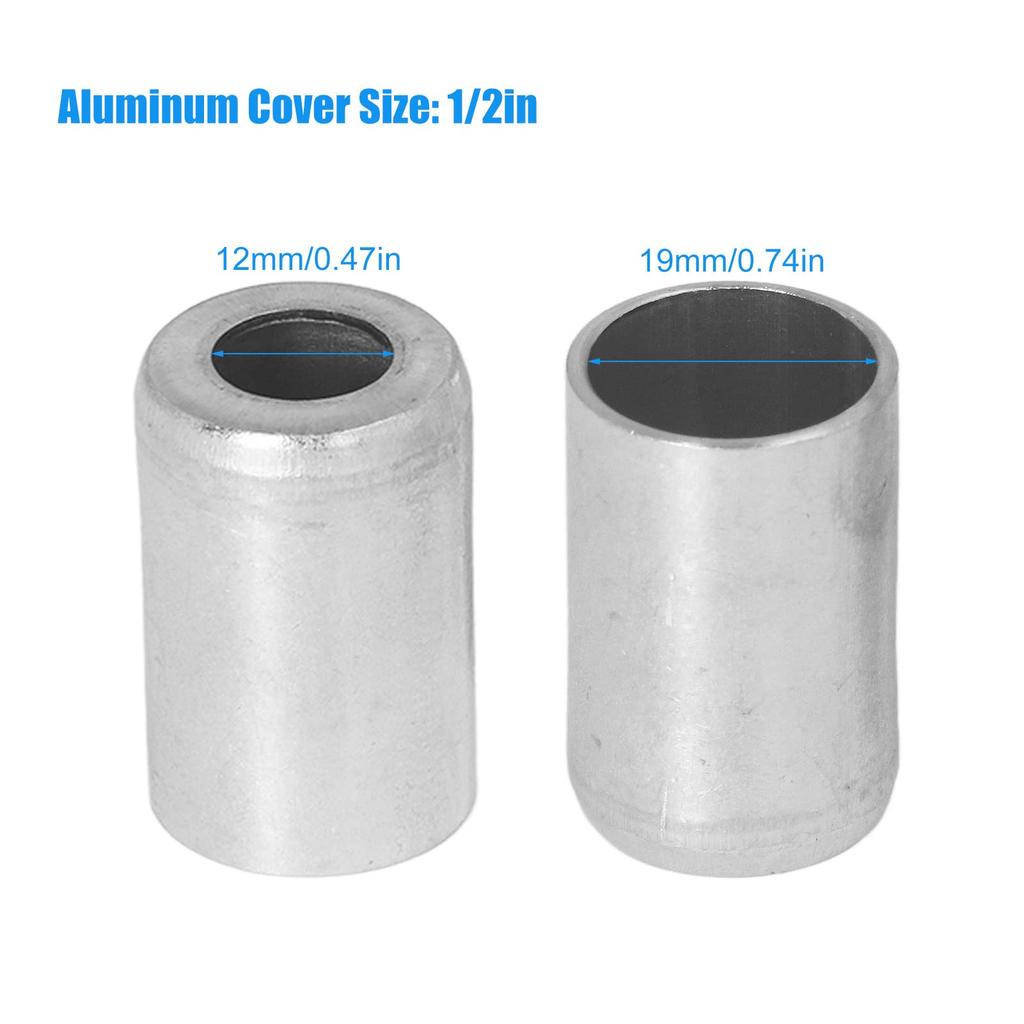 Yctze Car Air Conditioning Pipe Joint,20 Pcs Air Conditioning Hose Aluminum Cover Strong Strength