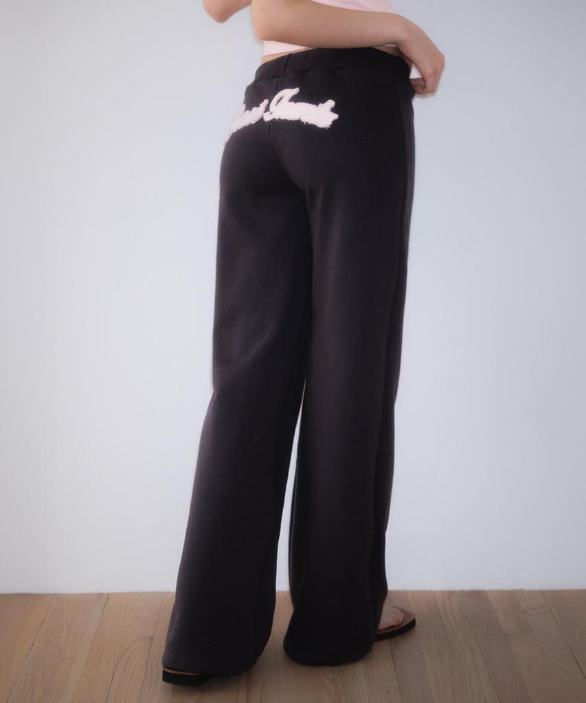 ROSEFRANTZ Patchwork Bootcut Sweatpants [Charcoal]