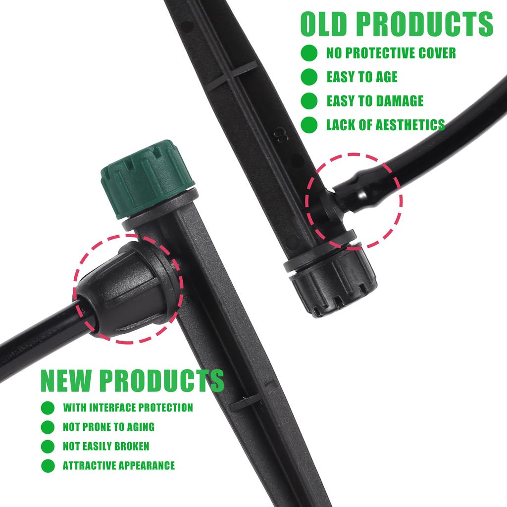 8-hole Pointed Dripper 360 Degree Irrigation Sprinkler Garden Greenhouse Automatic Watering Irrigation Transmitter