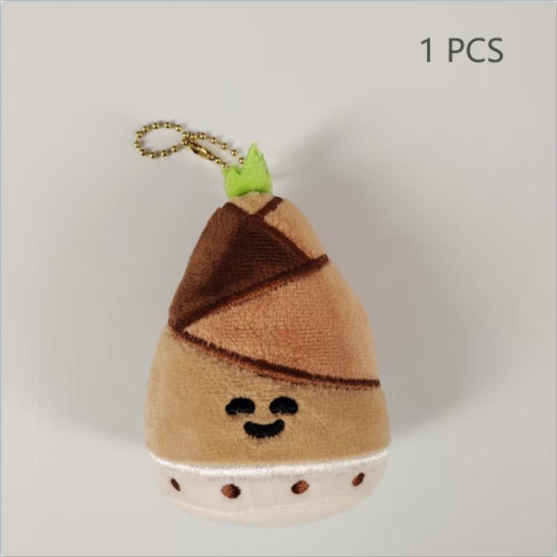 1/2 Pcs Creative Cute Bamboo Shoot Plush Doll Stuffed Toys Keychain Pendant Girly Bag Charms Backpack Ornaments Gift Keyring