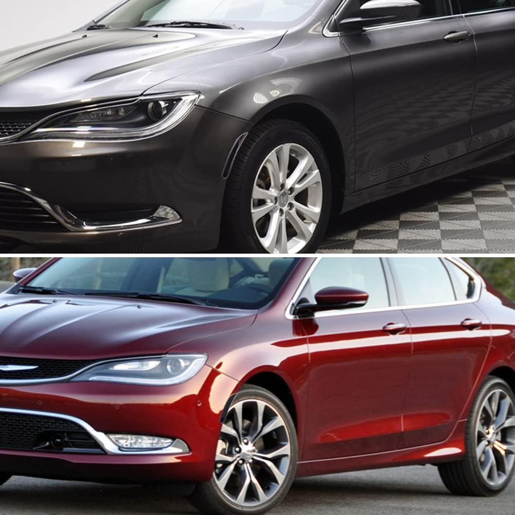 For 2015 2016 2017 Chrysler 200 Front Bumper side Marker Housings Replacement Smoked Lens 68206449A 68206450A