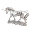 Les Trésors De Lily [P6537] - Resin Figurine 'Unicorn My Unicorn' Glittery Silver - 35x24x11 Cm