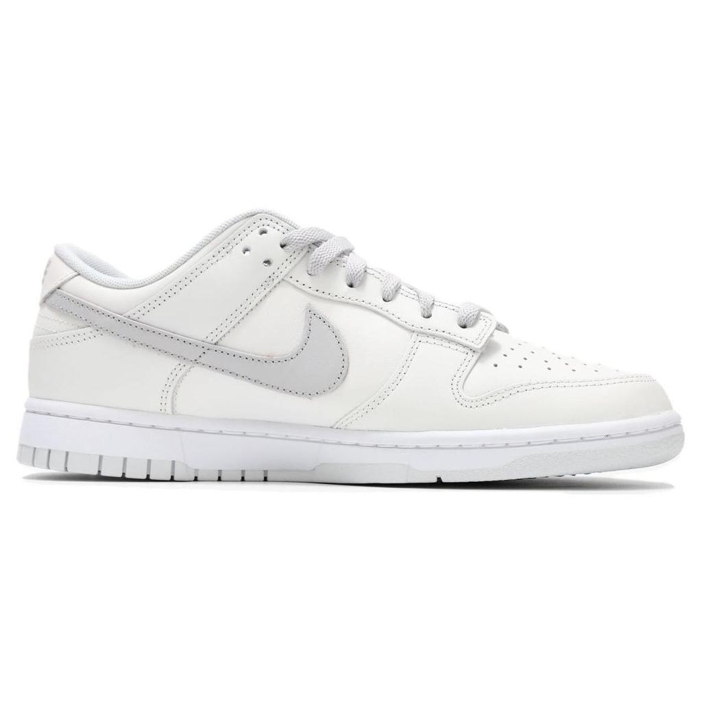 Nike Dunk Low Slip Resistant Abrasion Resistant Low top Skateboard Shoes Unisex White HF0730-160(Teamfour-)