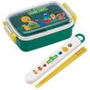 Skater Children's Lunch Box 1 Tier 450ml Fluffy Dome Shape Antibacterial Kids Lunch Made In Japan Sesame Street Boys Girls RBF3ANAG
