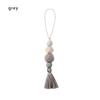 1PC Natural Wood Beads Tassel Ornaments Car Hanging Drop Door Handle Closet Wall Decorations Hanging Pendant Home Decorations