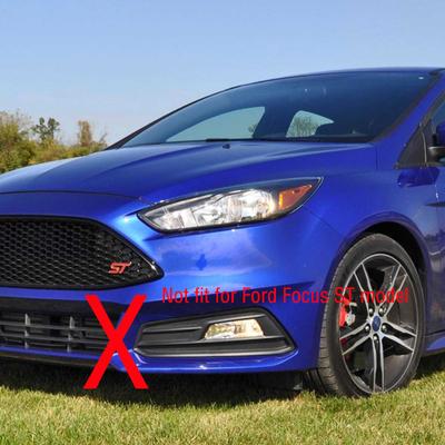2PCS Front Bumper Fog Lamp Light Grille Trim Cover Frame Lid Bezel For Ford Focus MK3 III 2015 2016 2017 2018 Foglight Foglamp