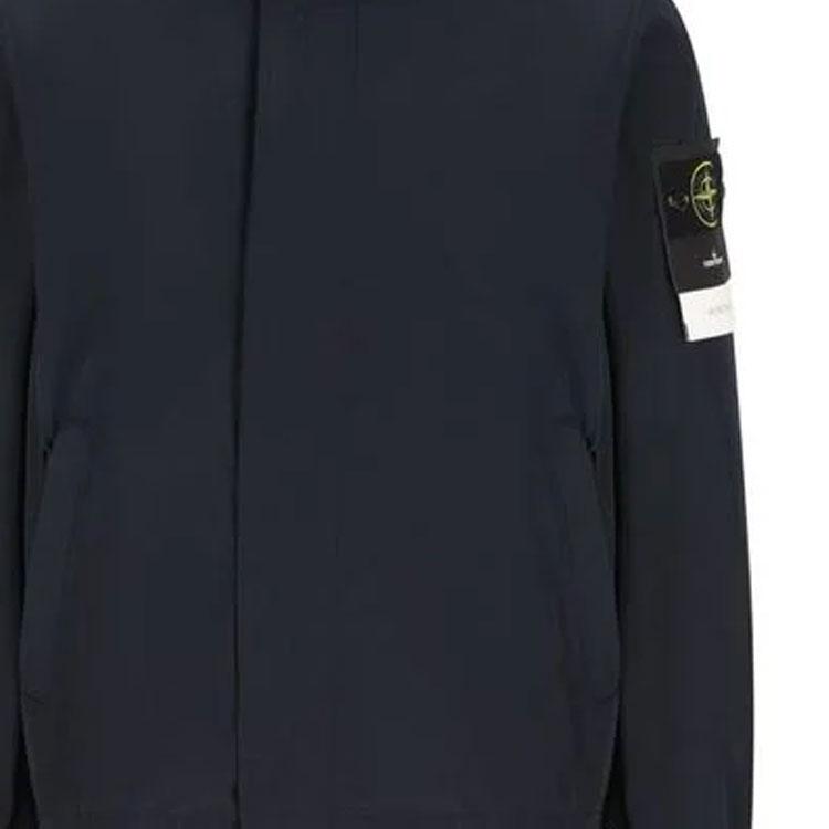 Stone Island Badge Stand Collar Long Sleeve Jacket Men jackets L1S154100033S0026V0020