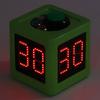 4-Sided Cube Timer, HD Display Digital Shot Timer with Second Countdown, Stopwatch, Preset Timer, and Sound Alarm for Private Poker, Chess, and Casino