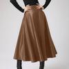 Celmia Spring Autumn Women's Long Skirt High Waist Big Swing Party Solid Color Casual Loose Plus Size