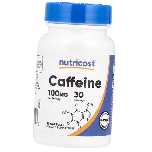 

Кофеин в капсулах, Caffeine 100, Nutricost (11647003) 30caps