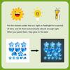 Blue Stars And Hearts Glow-In-The-Dark Toilet Sticker Self-Adhesive Removable Wall Sticker Bathroom Decoration Car Sticker