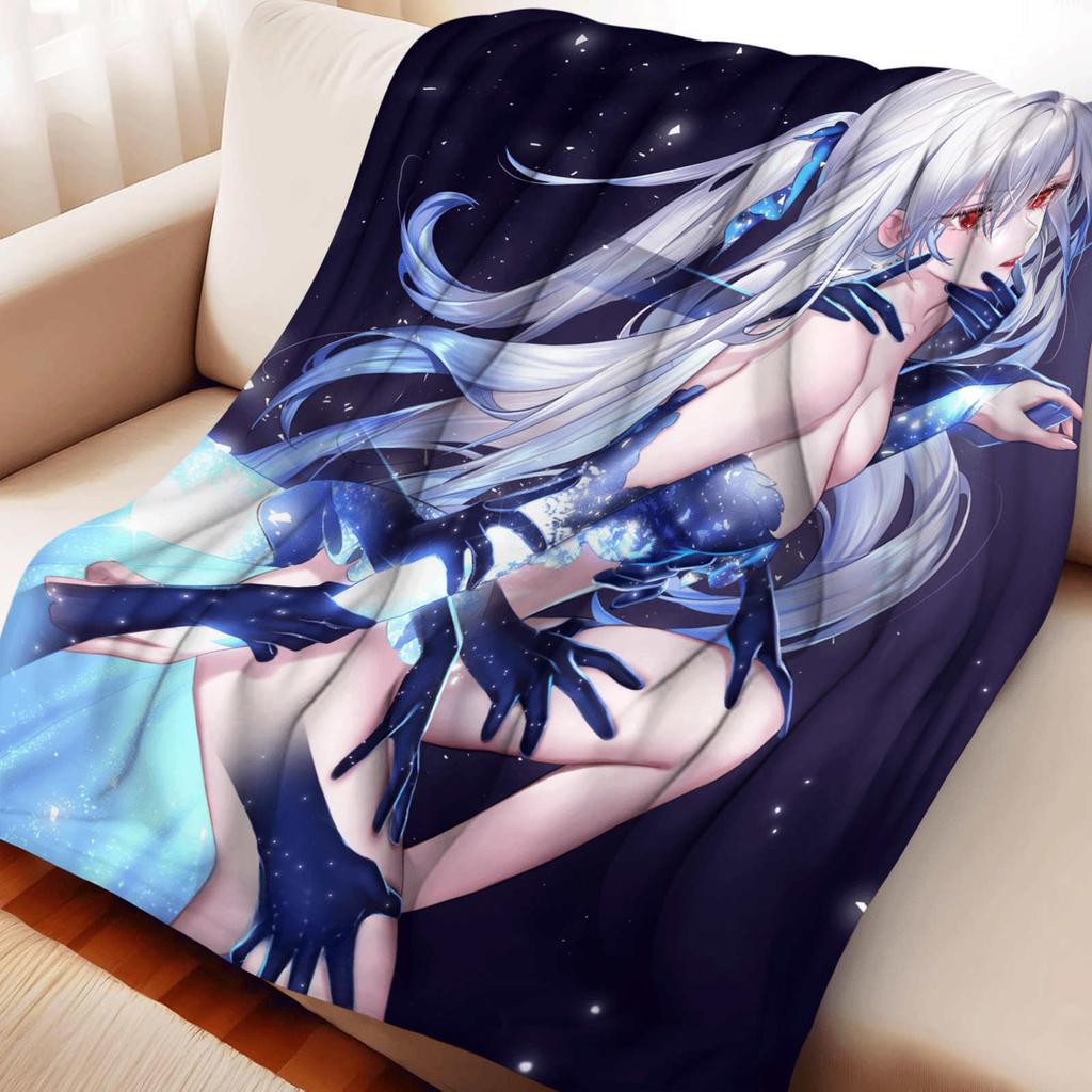 Cartoon Honkai Star Rail Jingliu Flannel Blanket Cover Soft Anime Blanket Multifunctional Decor Home Universal Blankets