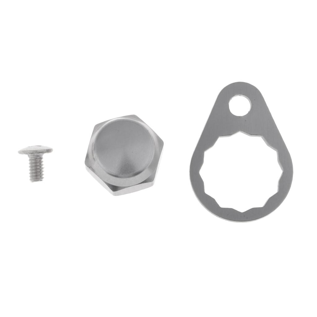 Anti-rust Fishing Reel Handle Crank Nuts Plate Screw Cap for S/D/A Baitcasting Reels