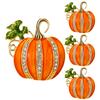 4 Pcs Napkin Buckle Banquet Rings Decorative Party Decorations Decorate Pumpkin Halloween Orange Tissue For Table Decors