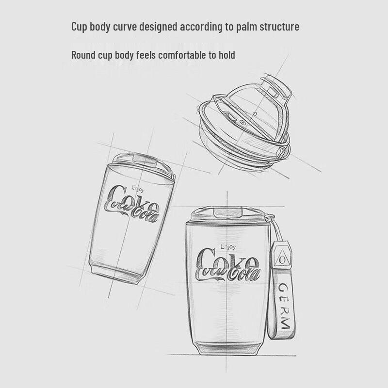 Germ Coca-Cola Isolerad Mugg i 316L Rostfritt Stål