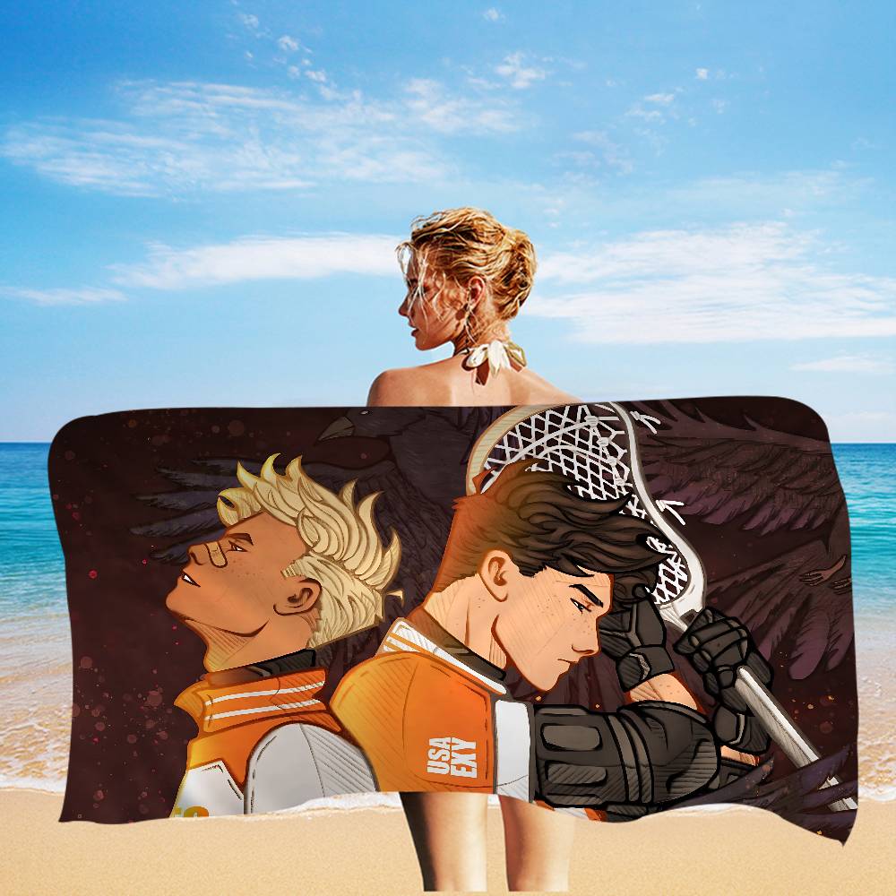 The FoxholeS Court Anime Microfiber Blanket Quick Drying Beach Towels Oversized Printing Super Absorbent Pool Towel Blanket