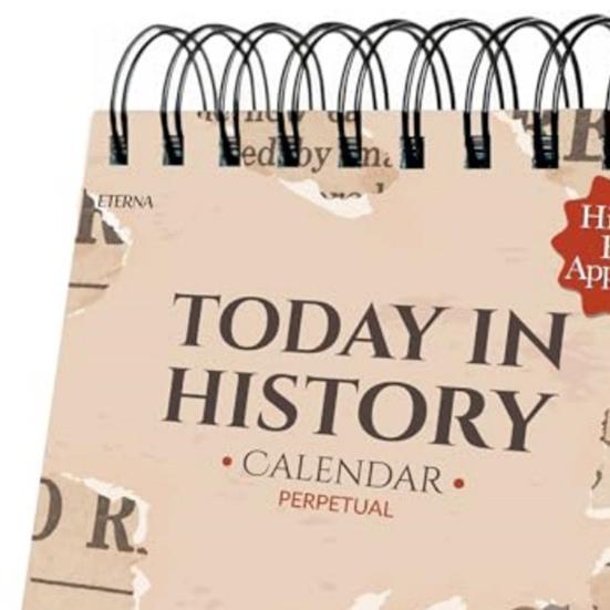 Idag i Historien Evighetskalender Dagliga Världshistoriska Fakta Skrivbordskalender Sida Per Dag Kalender med Historisk Info Gåvor till Historieentusiaster
