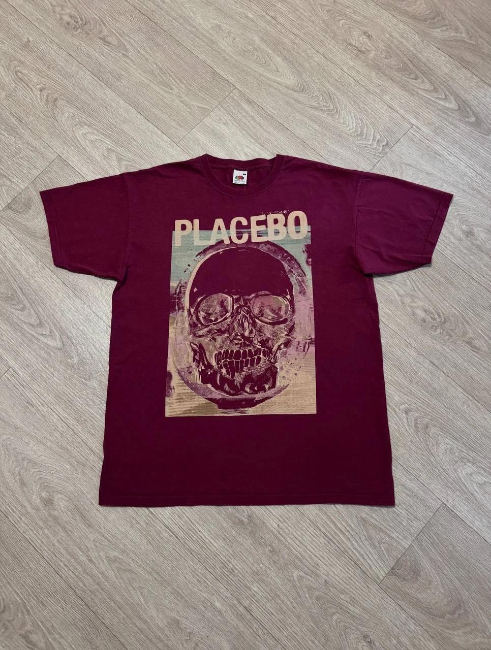 Official Vintage Placebo Psychedelic Skull Y2K T-shirt 4XL