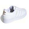 Adidas Womens Superstar Bold 'Cloud White' (women's sizes) Cloud White / Cloud White / Gold Metallic Skateboard Shoes FV3334