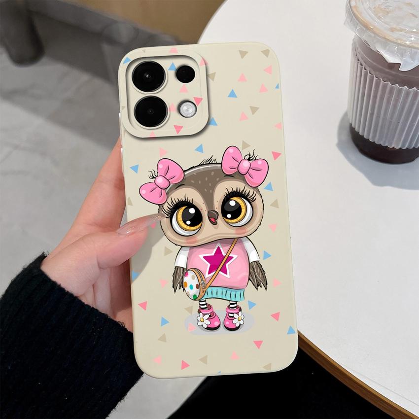 For Oppo K13 Realme 5 6 7 10 8 9 Pro Plus A5X A5 Phone Cases Candy Color Cute Cat Patterns Liquid Silicone Upgraded Shockproof Housing For Oppo Covers