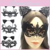 Halloween Sexy Schwarzes Spitzen Stirnband Maske Mit Handgefertigtem Handwerk Für Kostümpartys