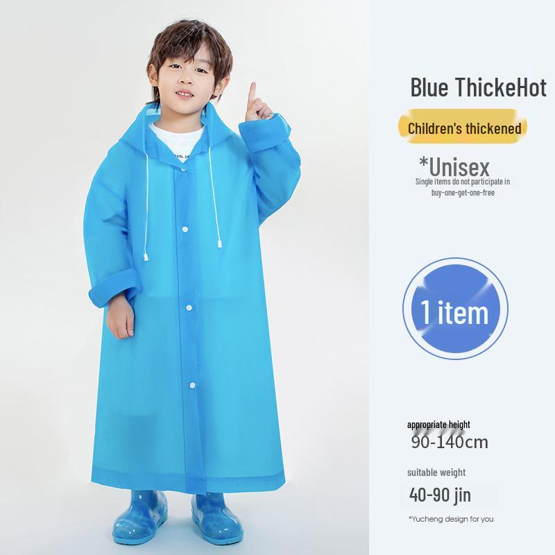 Children's Thick Disposable Raincoat for Outdoor Activities - Hiking, Camping, School, and Amusement Parks