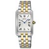Women's Quartz Watch with Rectangular Face, SWR087, Silver and Gold Combination, Overseas Model