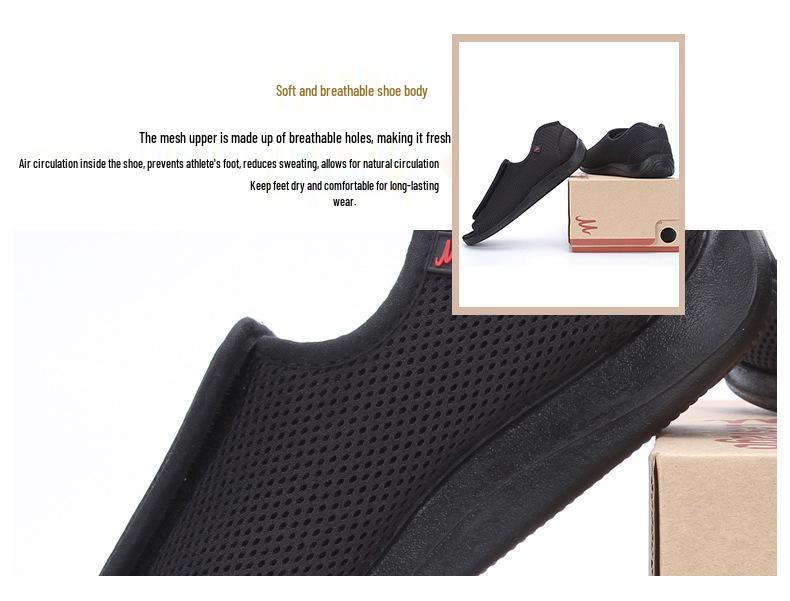 Pantofi Zhivago Ajustabili cu Plasă și Velcro pentru Picioare Lățite, Umflate sau Deformate Valgus