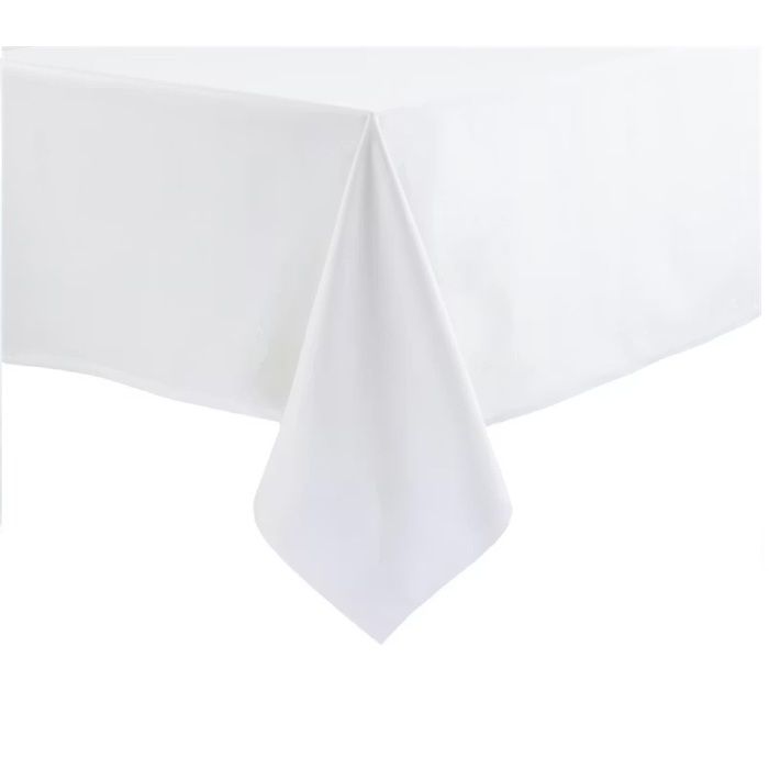 Nappe - Rectangulaire - 145 x 200 cm - 100% Polyester - Blanc