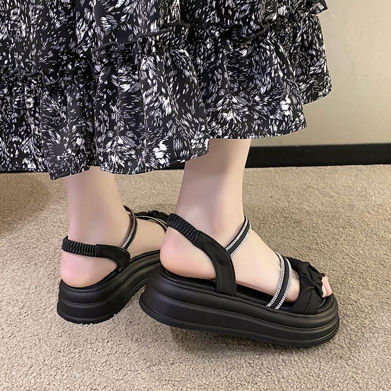 Open Toe Platform Roman Style Sandals for Women 2025 Trending Luxury Asian Size High Quality Daily Original Woman Shoes Sales