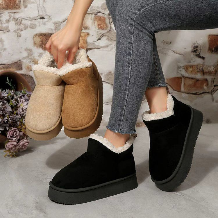 Fashion warm and comfortable short boots children's autumn and winter new versatile non-slip women's snow boots