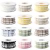 10Yards Polyester Wired Edge Ribbons Bubble Grid Crinkle Ribbon for Crafts Supplies DIY Gift Packaging Clothing Bouquet Decorate
