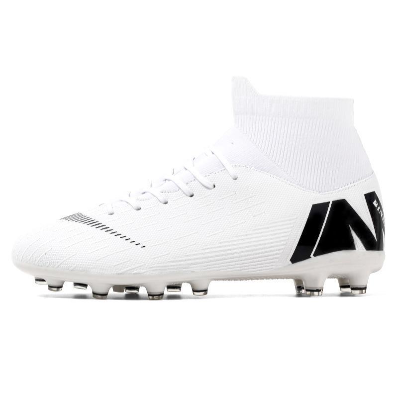 Training Nails Spikes 2025 Students Grass Broken Sneakers Competition Football Shoes Men's High Top New Teens
