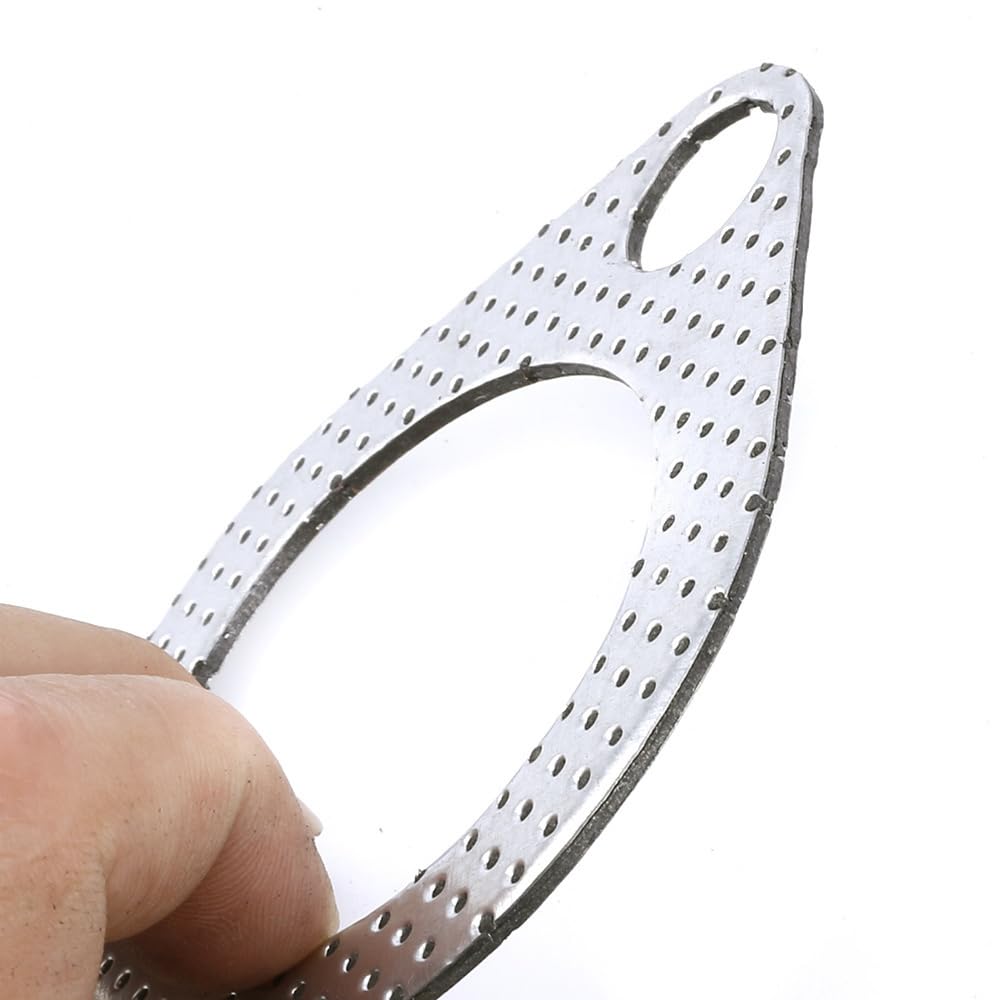 LOYELEY Muffler Gasket 4 Pieces Thickness 2mm Flange Gasket Turbo