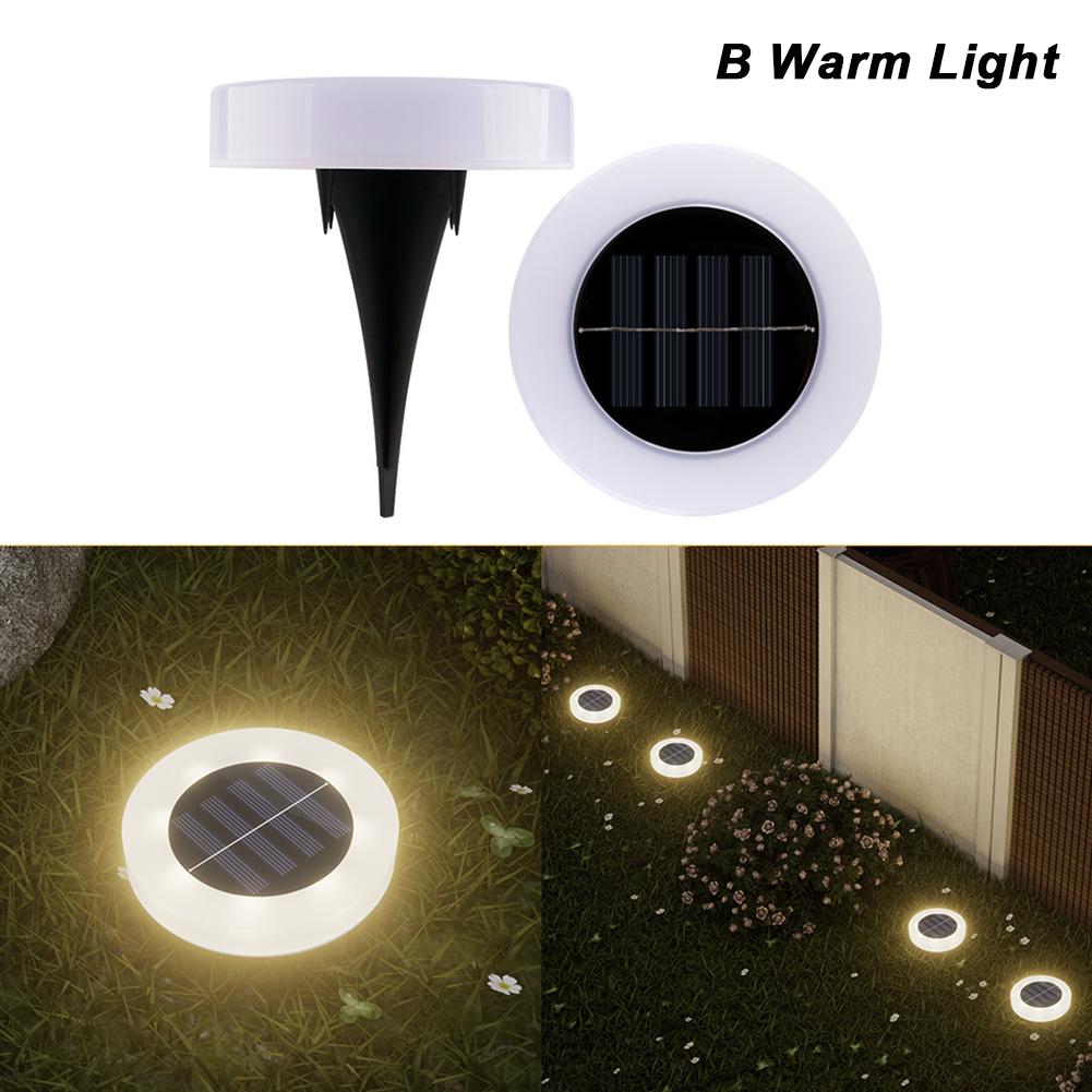 

Светодиодная лампа на солнечной батарее, водонепроницаемый уличный садовый светильник, уличные солнечные панели, освещение для газона, двора, патио, ландшафтное освещение B Warm Light