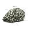 Men's Beret Women's British Retro Cap Forward Cap Peaked Cap