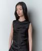 Bopeu Nia Ribbon Sleeveless Top (Black)