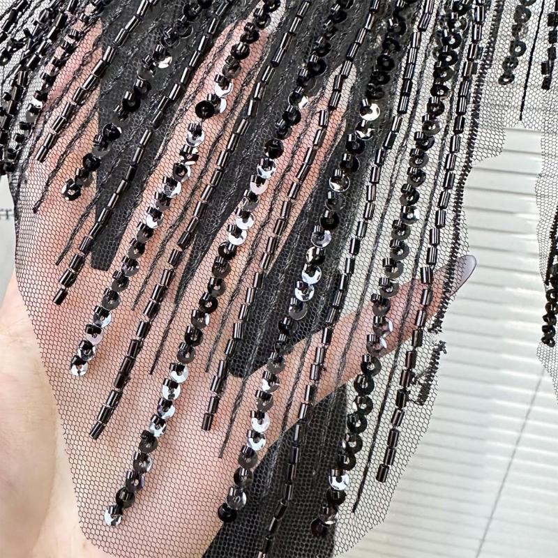 Eye-Catching Sequins Collar Appliques for Clothes Dress Sewing Patches DIY Lapel Wedding Dress Decors Accessories