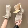 2025 Autumn and Winter New British Martin Boots Women's Retro Thick-soled Velvet Fashion Versatile and Explosive Women's Boots