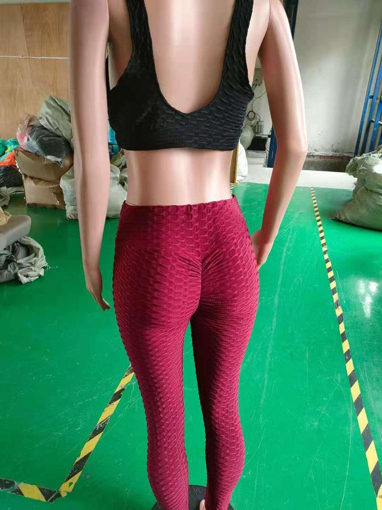 Pantaloni a Bolla Leggings Snellenti Traspiranti - Pantaloni da Yoga da Donna ad Alta Elasticità Sollevano i Fianchi