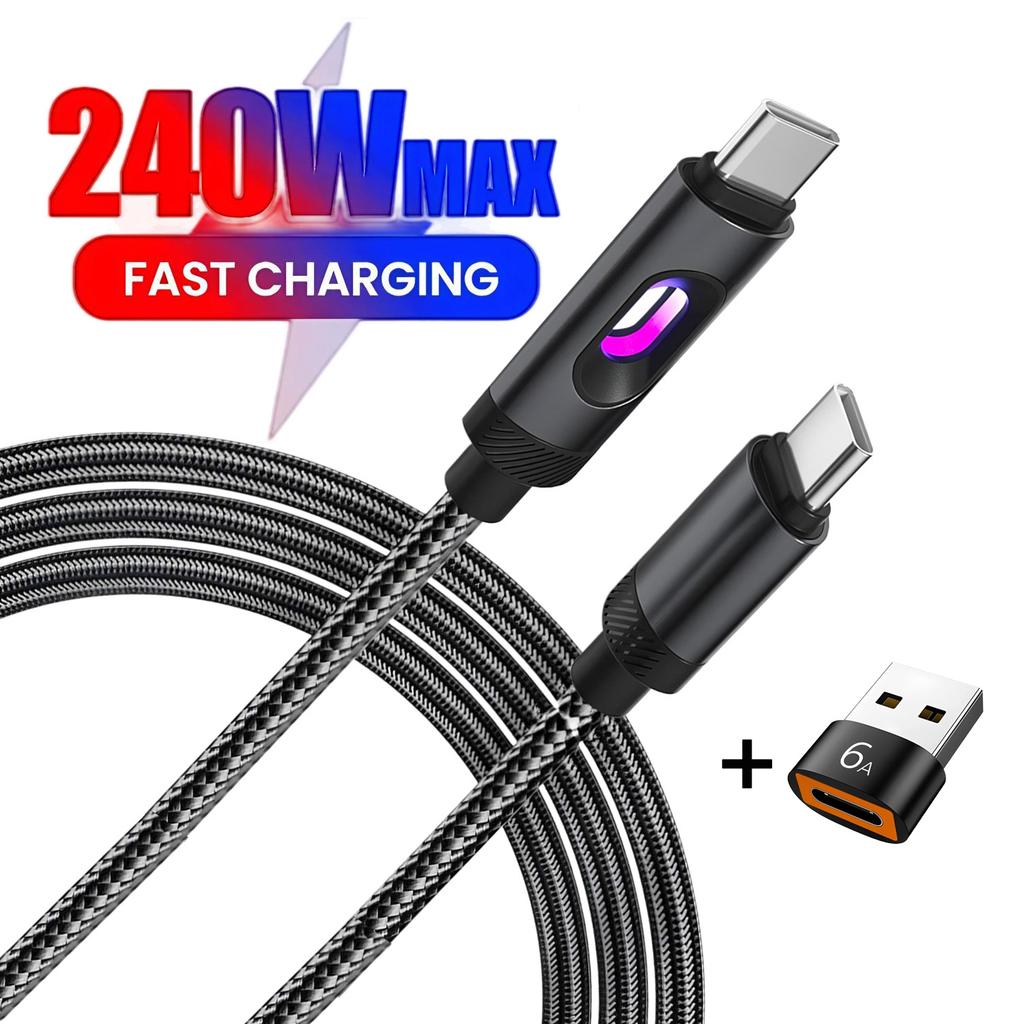 USB Type C To USB C Cable PD 3.0 Fast Charging Charger Wire For iPhone 15 Pro max Macbook Pro Xiaomi Samsung