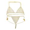 1 Set Body Chain Sexy Adjustable Exaggerated Shiny Hollow Out Dress Up Gift Rhinestones Bikini Body Chain Beach Bra Jewelry Nightclub Wear