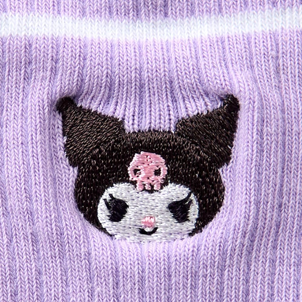 Sanrio Kids Socks Kuromi 16-18cm Cotton Blend Comfortable Footwear