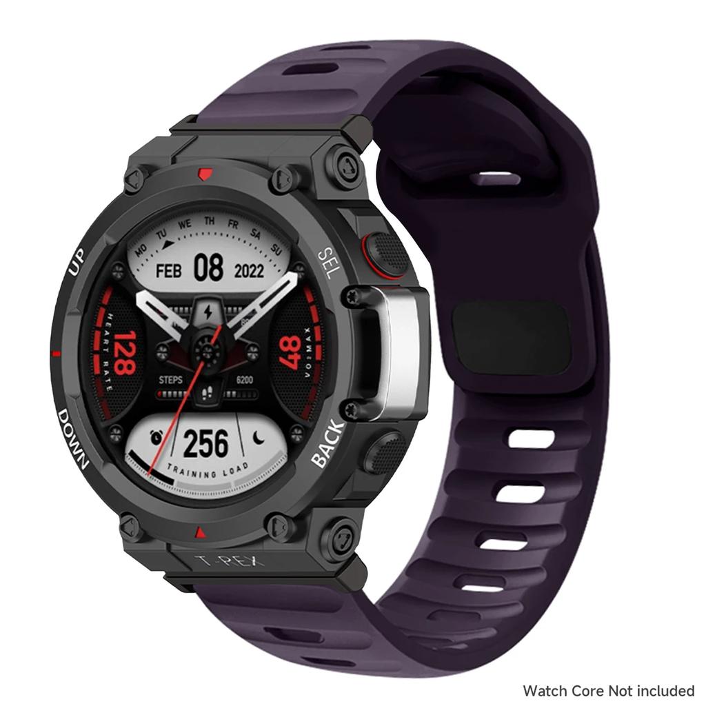 Silicone Strap For Huami Amazfit T-Rex 3/2 Bracelet Loop Wristband For Amazfit T-Rex/pro Correa Belt Replaceable Sport Band