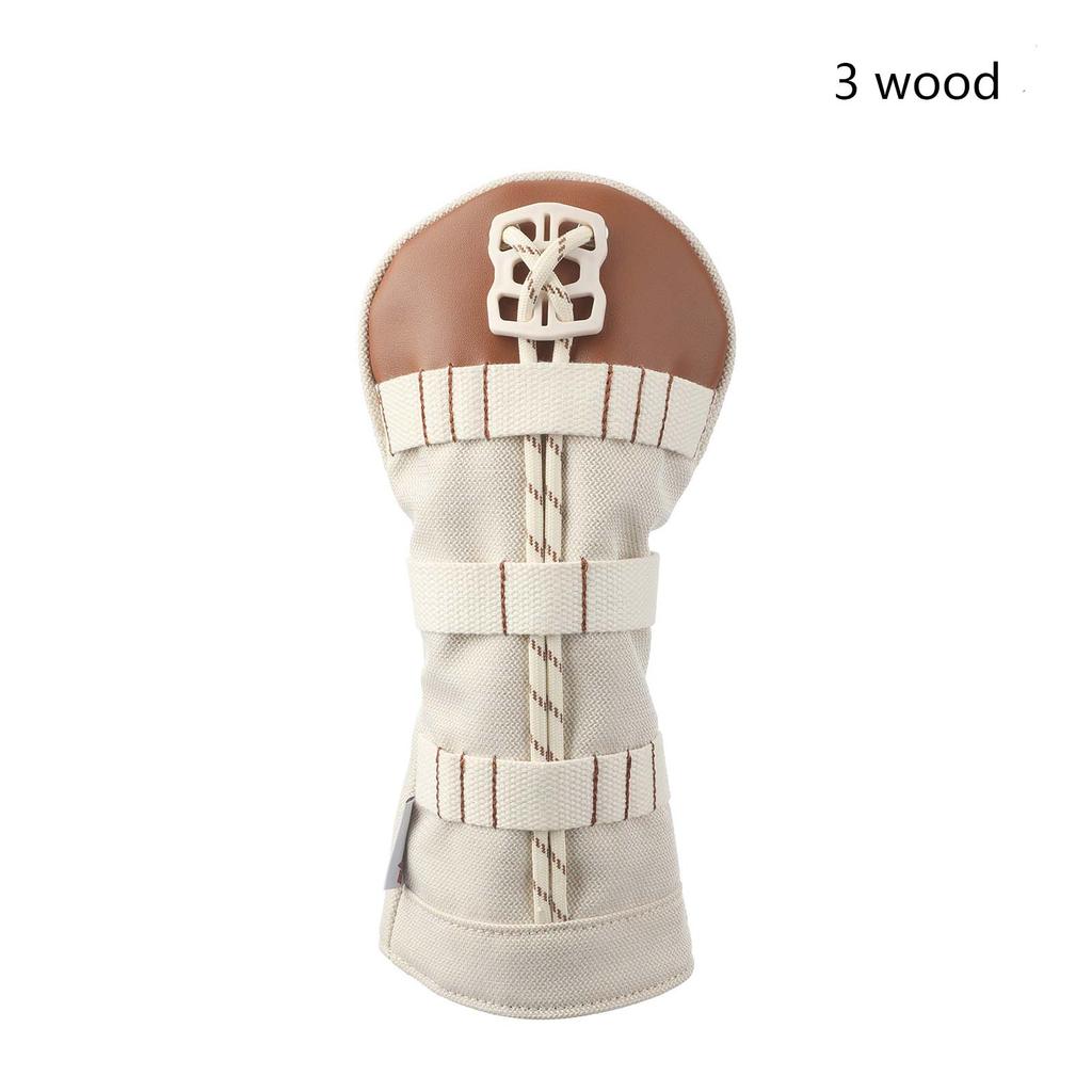 1pc Golf Club Headcovers Decorable Anti-Scratch Protection Cover For Golf 1/2/UT Wooden Pole Covers Replace Accessories