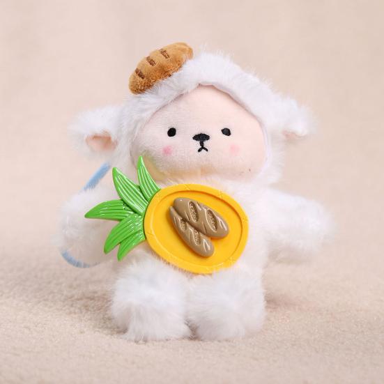 Penguin Sheep Design Plush Doll Keychain Pendant Soft Portable Mini Doll
