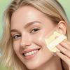 100 Sheets Facial Oil-Blotting Paper With Case Mirror Puff For Makeup Setting Portable Oil-Control Oil-Absorbing Wood Pulp Paper